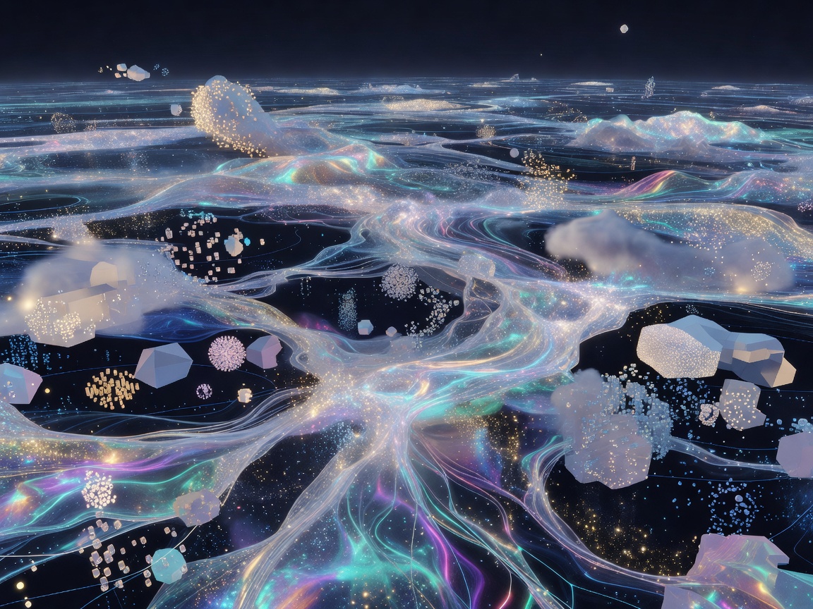 Detailed view of Synth Genesis: Latent Dreams fine AI artwork